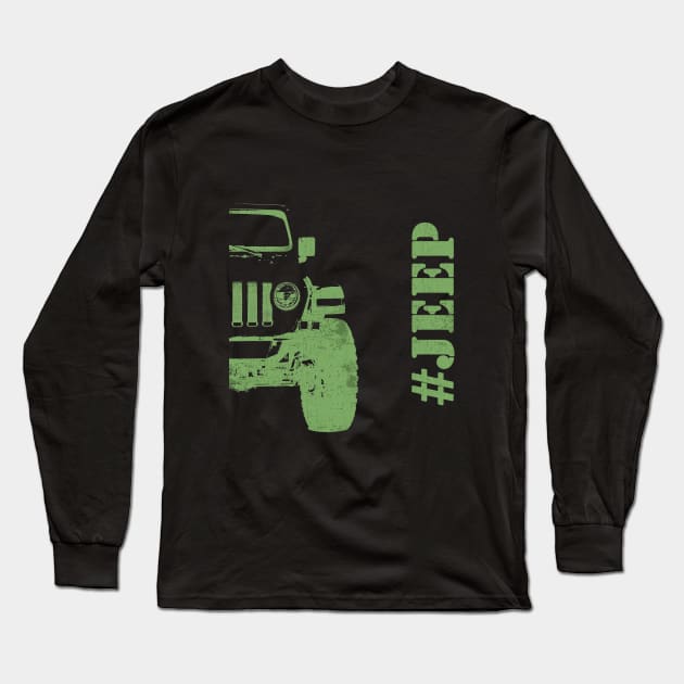 Jeep off road design Long Sleeve T-Shirt by WOS